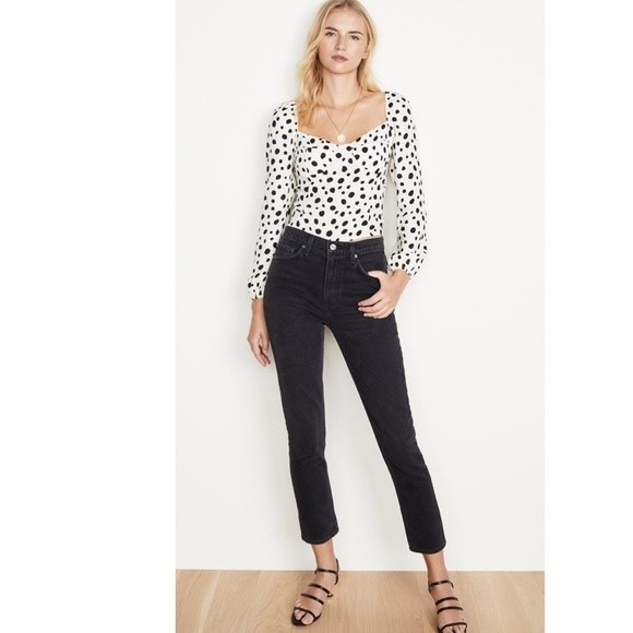 Reformation Julia High Cigarette Jeans In Monterey Wash 26